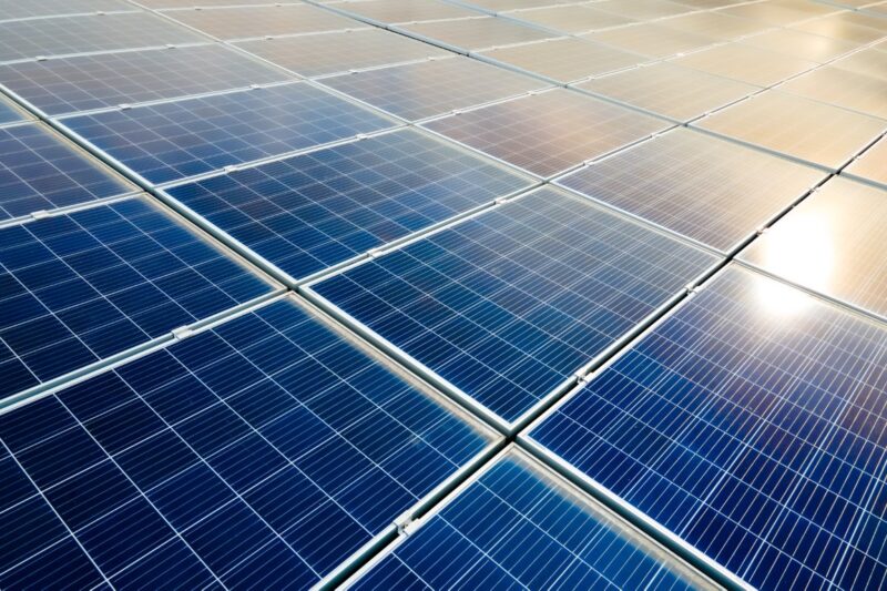 Impianto fotovoltaico a Torchiarolo con dettaglio